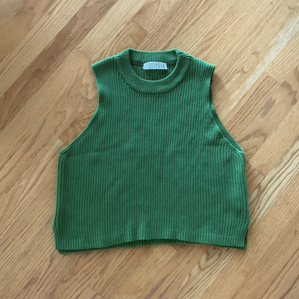 Solosix Organic Cotton vest in green